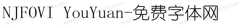 NJFOVI YouYuan字体转换